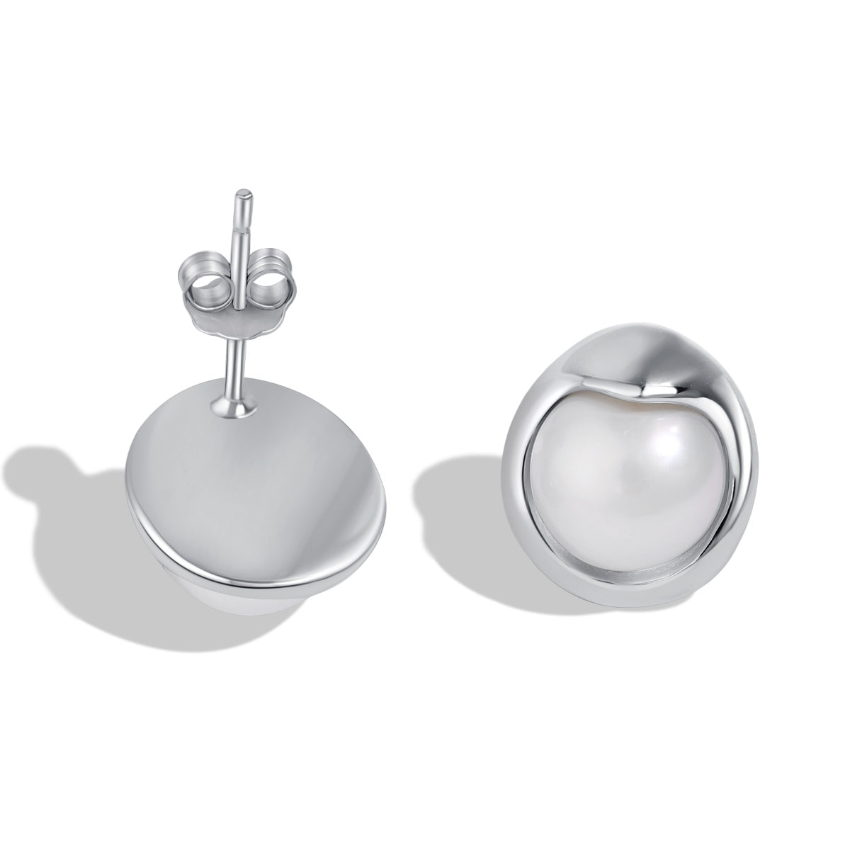 [Tonmkive Jewelry]Boucles d'oreilles Dainty Bread Pearl