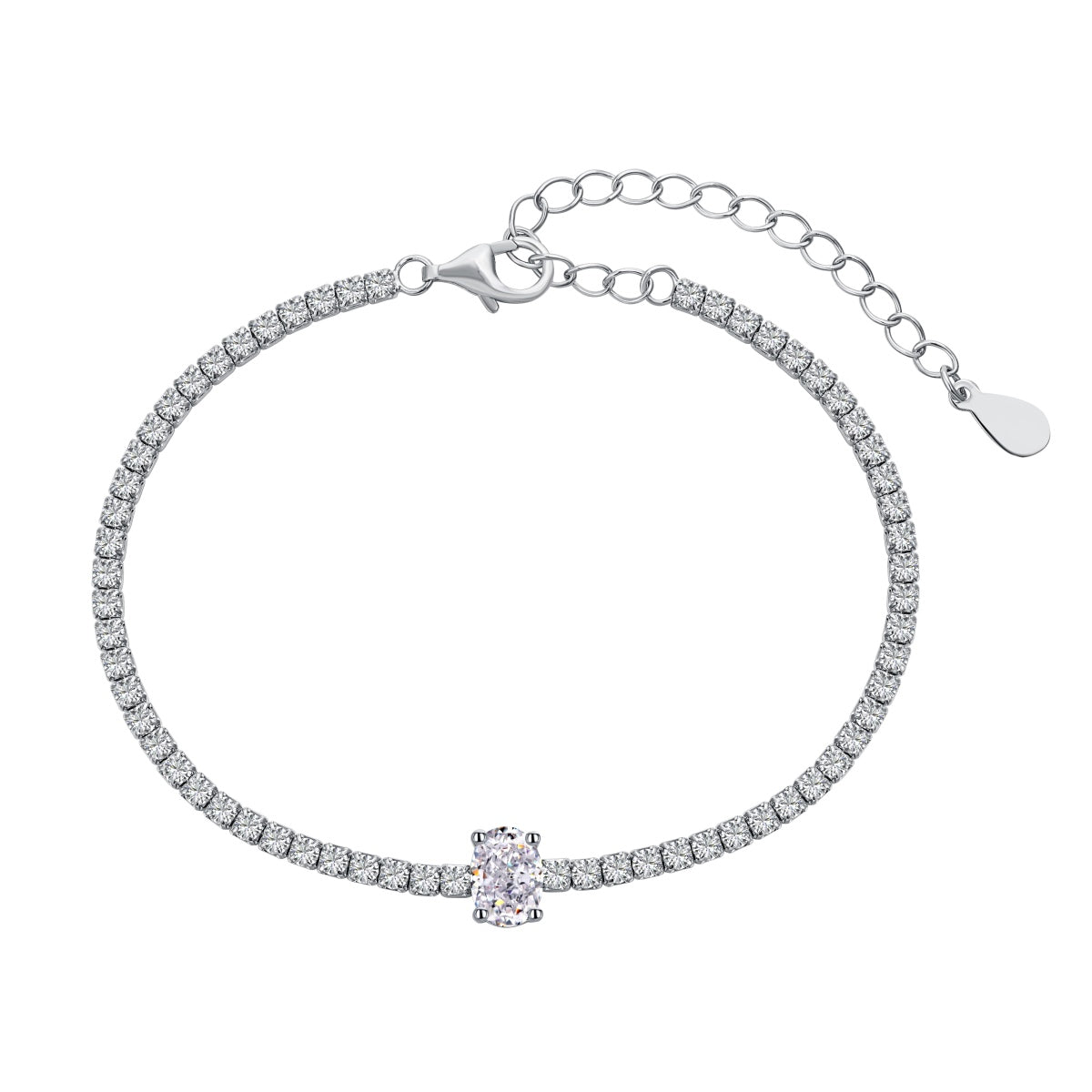 [Tonmkive Bijoux]Bracelet quotidien exquis coupe ovale de 0,75 carat