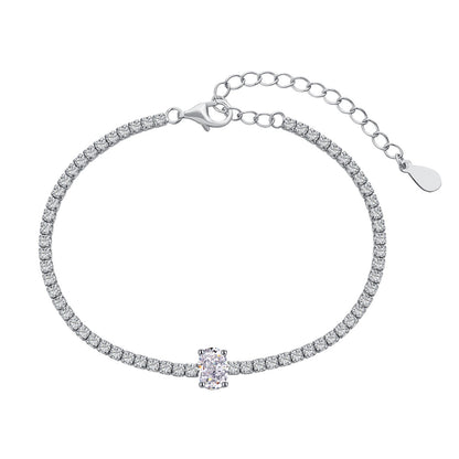 [Tonmkive Bijoux]Bracelet quotidien exquis coupe ovale de 0,75 carat