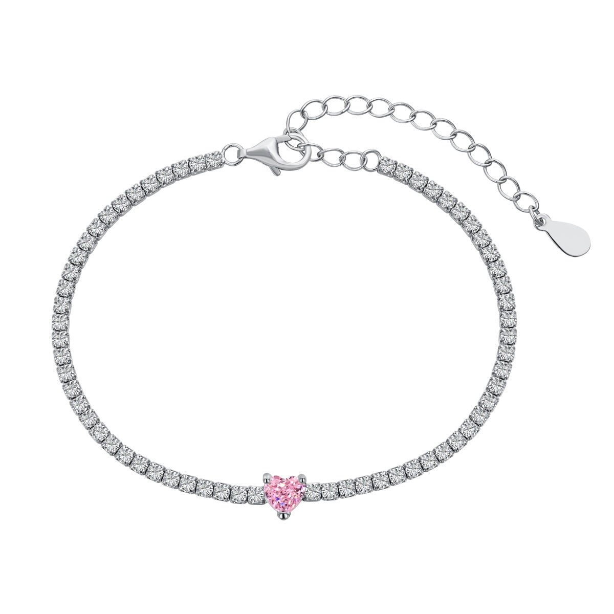 [Tonmkive Jewelry]Bracelet Amour romantique élégant en forme de cœur, 0,5 carat