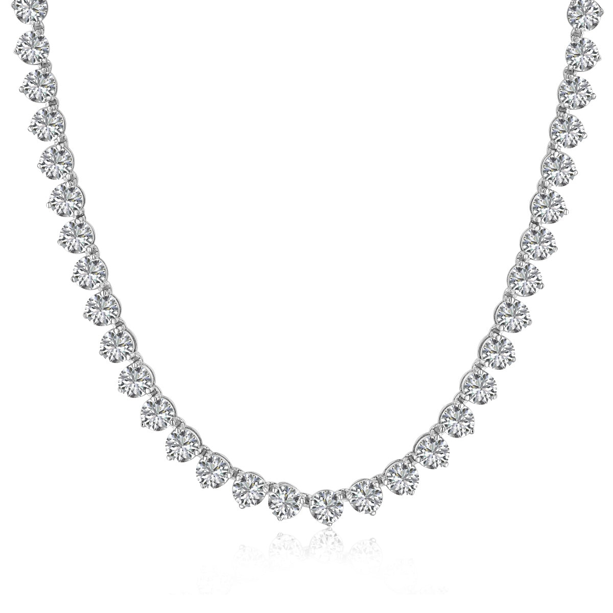 [Tonmkive Jewelry]Collier de tennis orné de cœurs