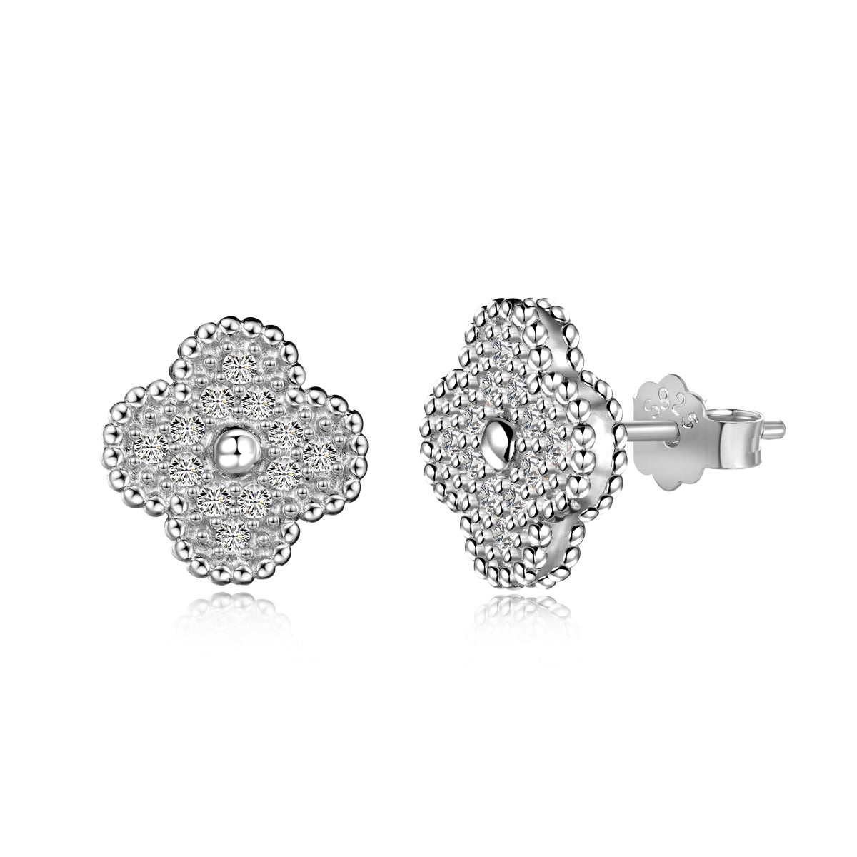 [Tonmkive Jewelry]Boucles d'oreilles tendance trèfle à quatre feuilles
