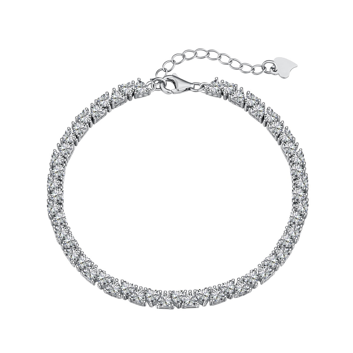[Tonmkive Jewelry]Bracelet Romantique Coeur Scintillant pour Amoureux