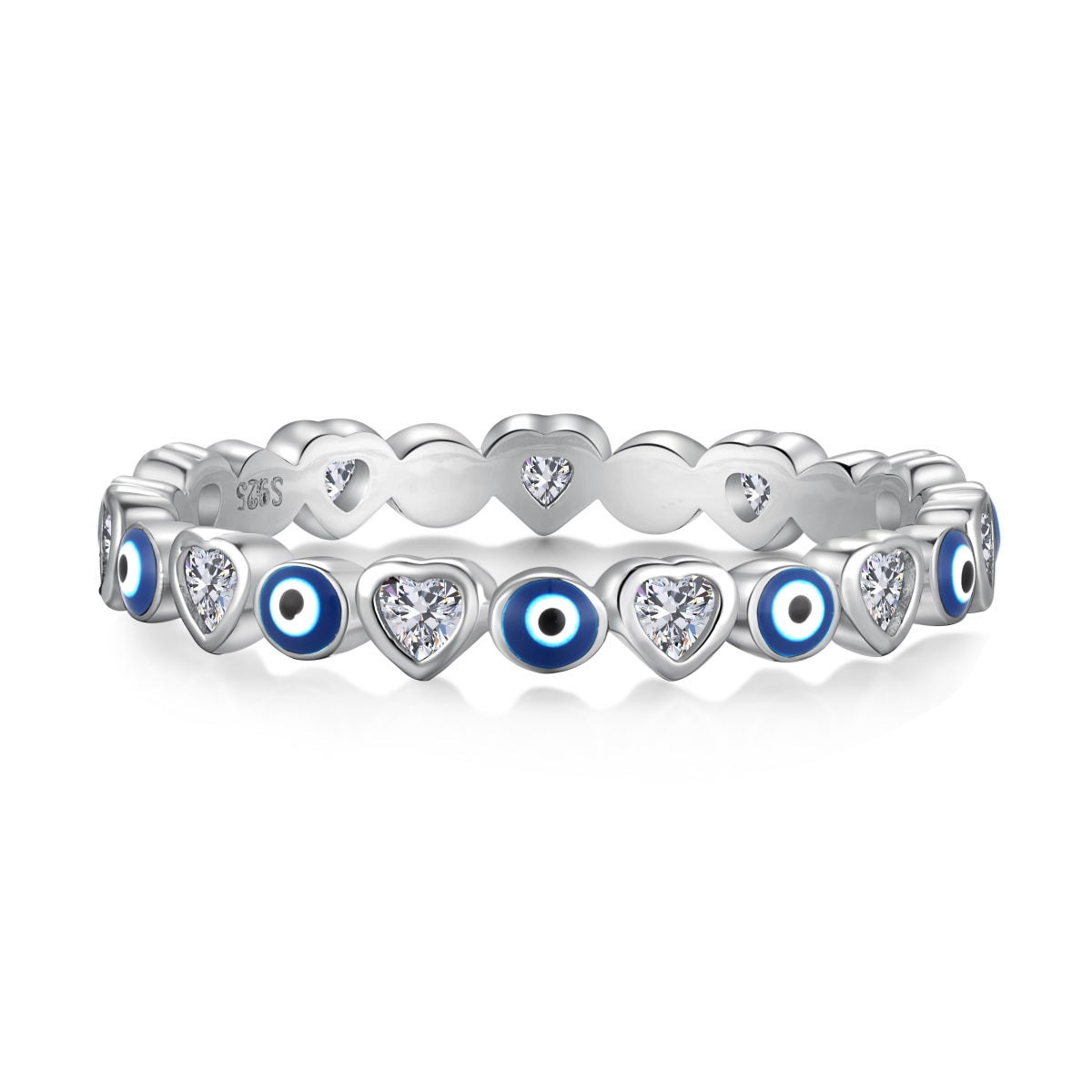 [Tonmkive Jewelry]Bague quotidienne de forme ronde et colorée et radieuse