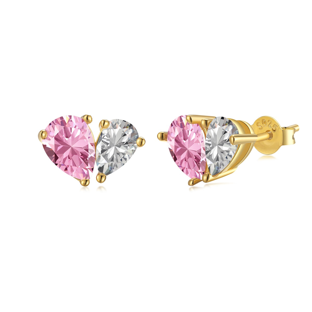 [Tonmkive Jewelry]Élégantes Boucles d'oreilles Cœur Éblouissantes pour Amoureux