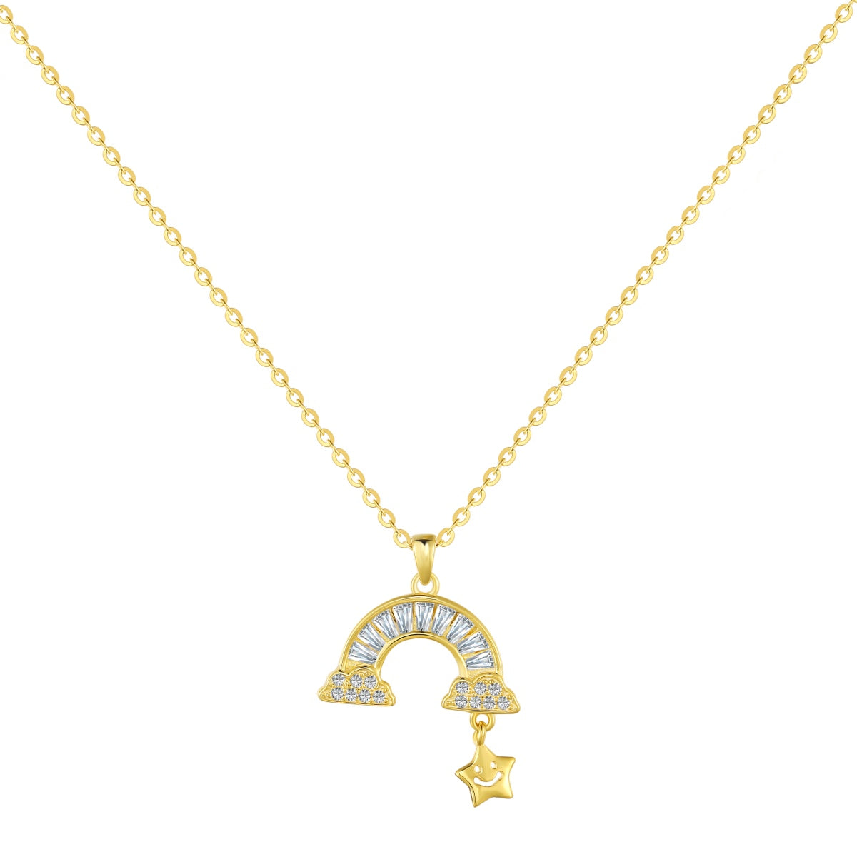 [Tonmkive Jewelry] Collier Étoile Arc-en-ciel Unique