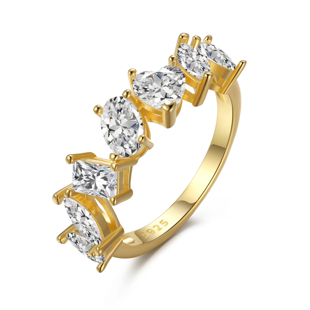 [Tonmkive Jewelry]Bague délicate multi-taillée