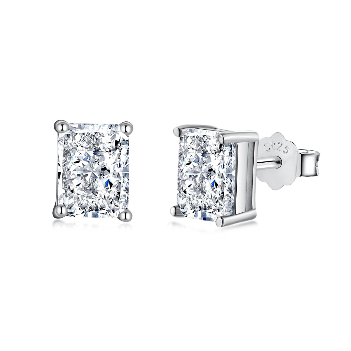 [Tonmkive Jewelry]Boucles d'oreilles quotidiennes luxueuses et éclatantes taille princesse