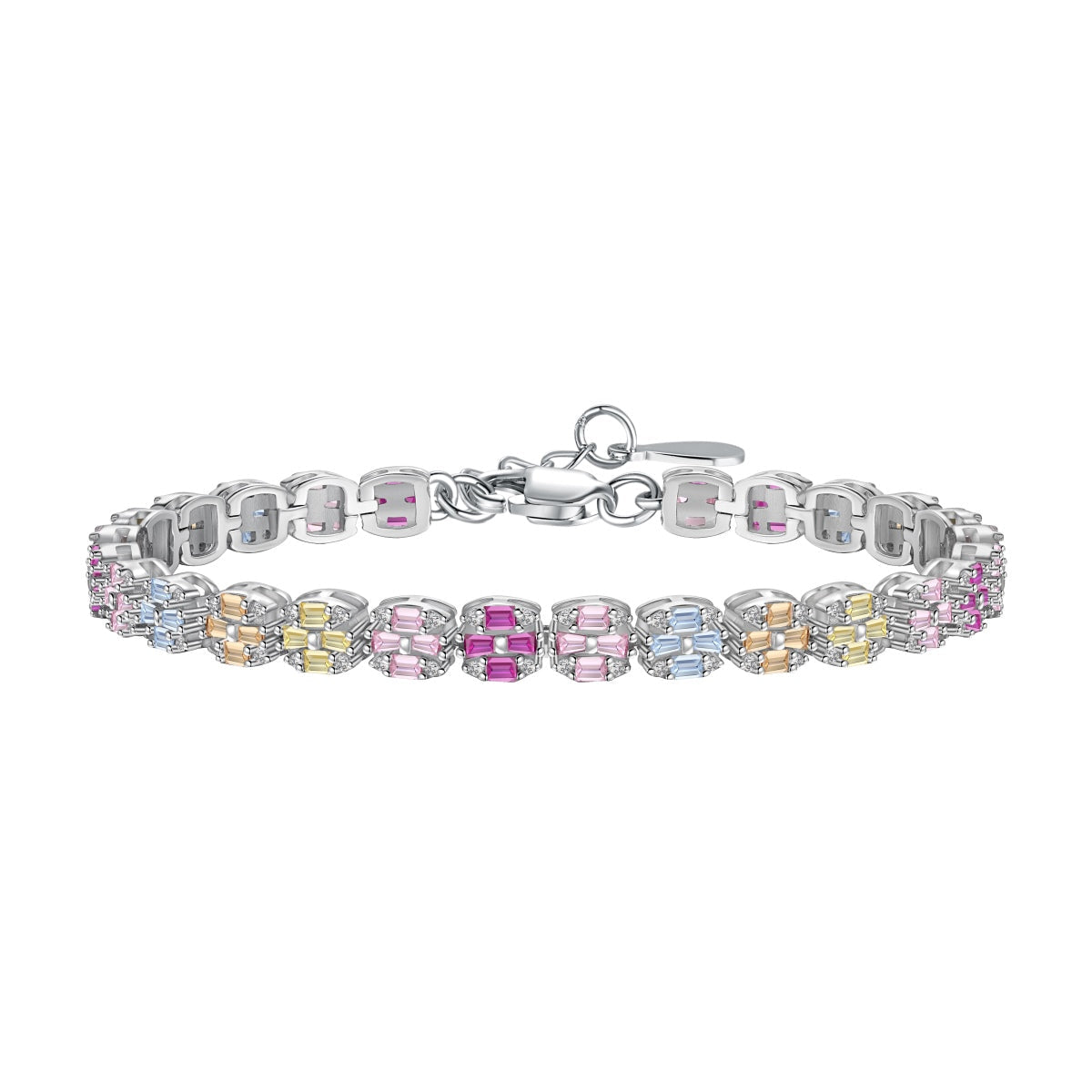 [Tonmkive Jewelry]Bracelet délicat multicolore à taille émeraude pour tous les jours
