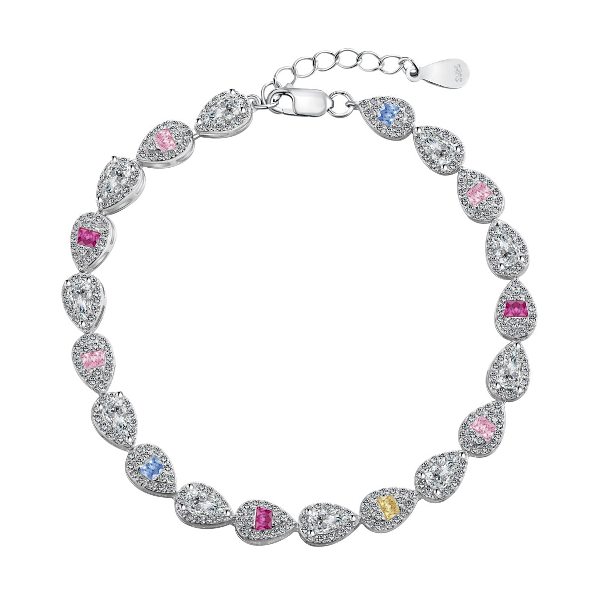 [Tonmkive Jewelry]Bracelet quotidien en forme de goutte d'eau radieuse de 0,25 carat