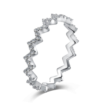 [Tonmkive Jewelry]Bague délicate en forme de vague pour le quotidien