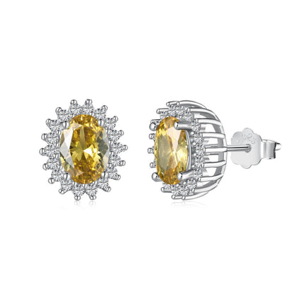 [Tonmkive Jewelry]Boucles d'oreilles ovales radiantes délicates pour tous les jours