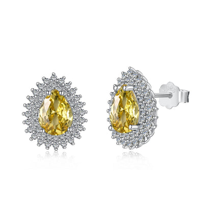 [Tonmkive Jewelry]Boucles d'oreilles quotidiennes délicates et magnifiques en forme de poire