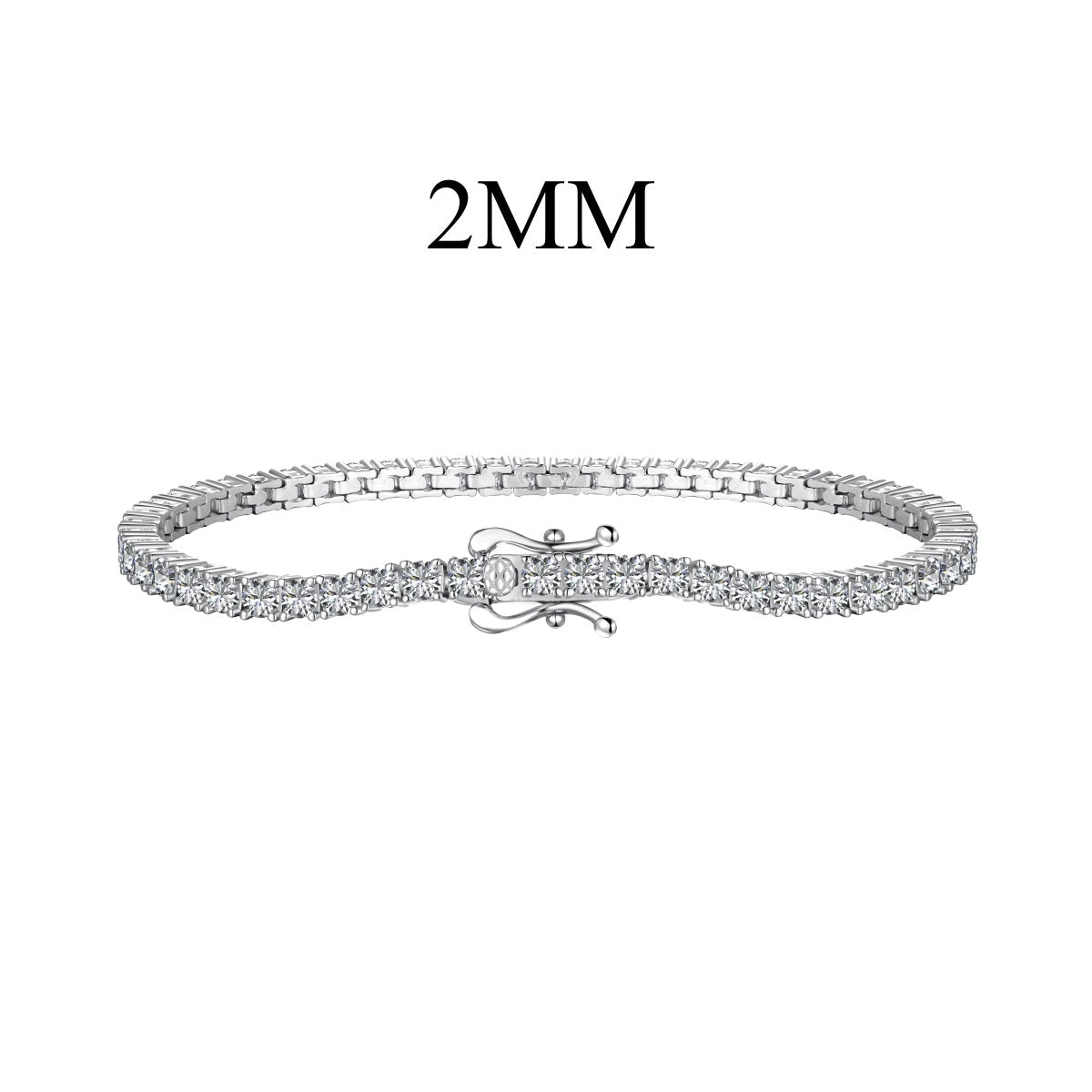 [Tonmkive Jewelry]Bracelet quotidien exquis et étincelant de coupe ronde