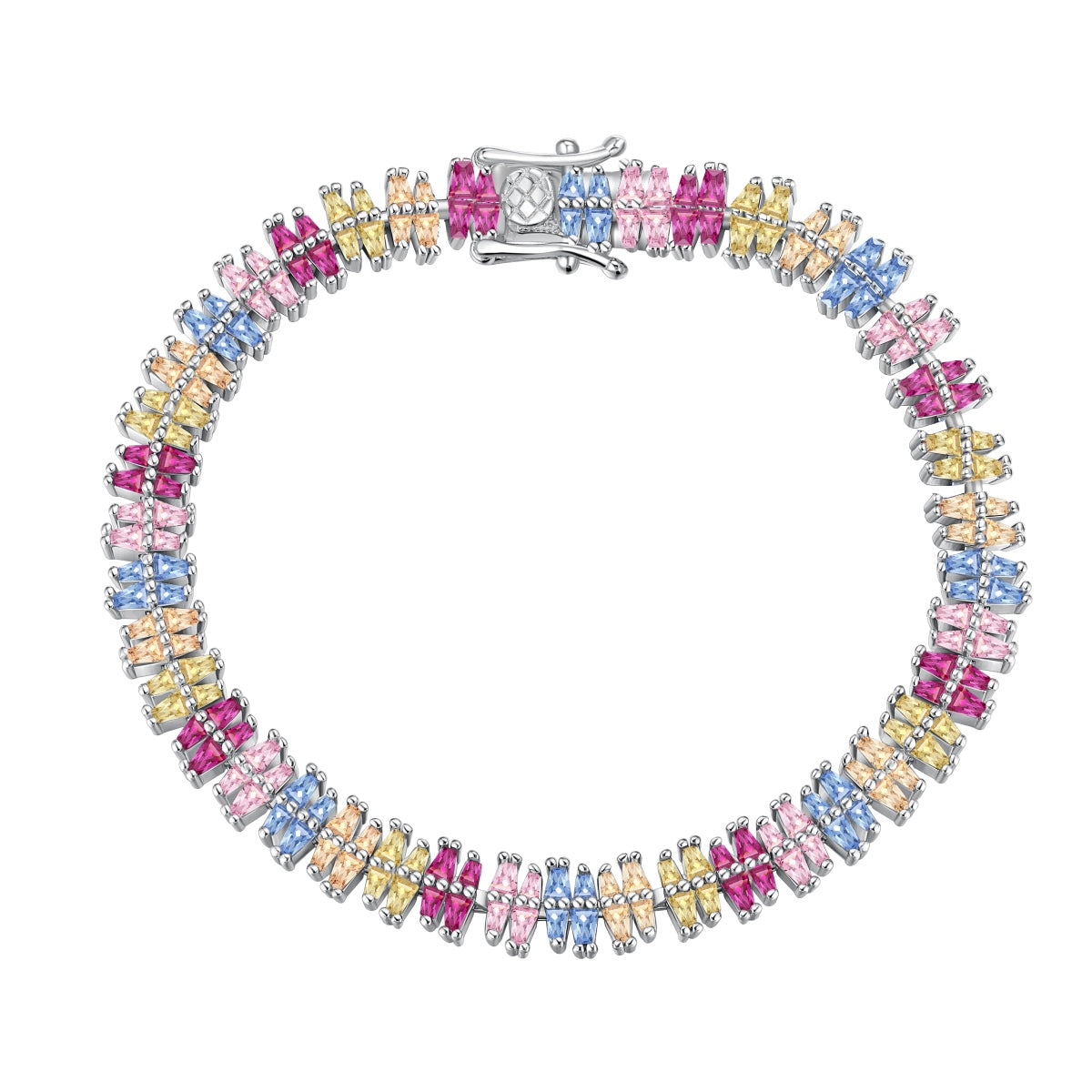 [Tonmkive Jewelry]Bracelet de soirée étincelant avec plusieurs coupes exquises