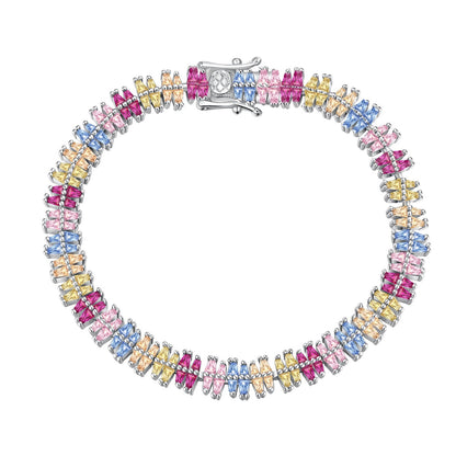 [Tonmkive Jewelry]Bracelet de soirée étincelant avec plusieurs coupes exquises