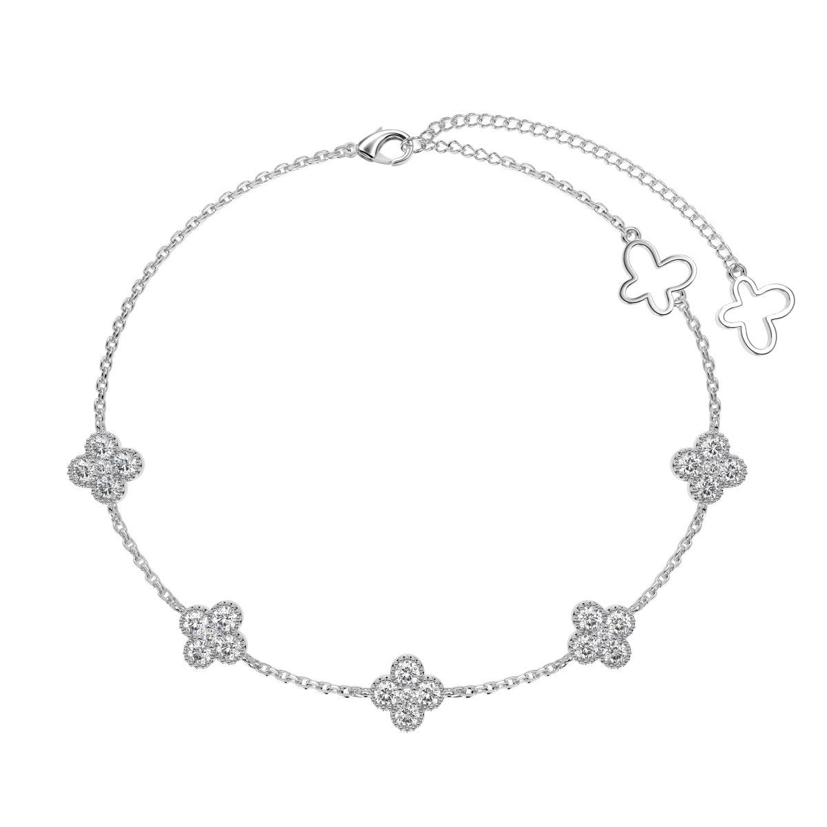 [Tonmkive Jewelry]Bracelet papillon creux à quatre feuilles