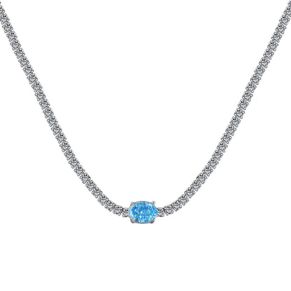 [Tonmkive Jewelry]Collier ovale brillant de 1,0 carat