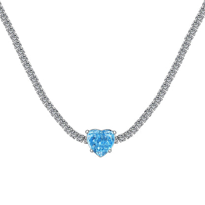 [Tonmkive Jewelry]2.0 Carat Collier Cœur Tennis Scintillant
