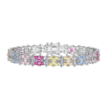 [Tonmkive Jewelry]Bracelet de soirée délicat et coloré à coupes multiples