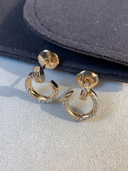 [⭐JeweliWhal]BOUCLES D'OREILLES EN OR ET DIAMANTS JUSTE