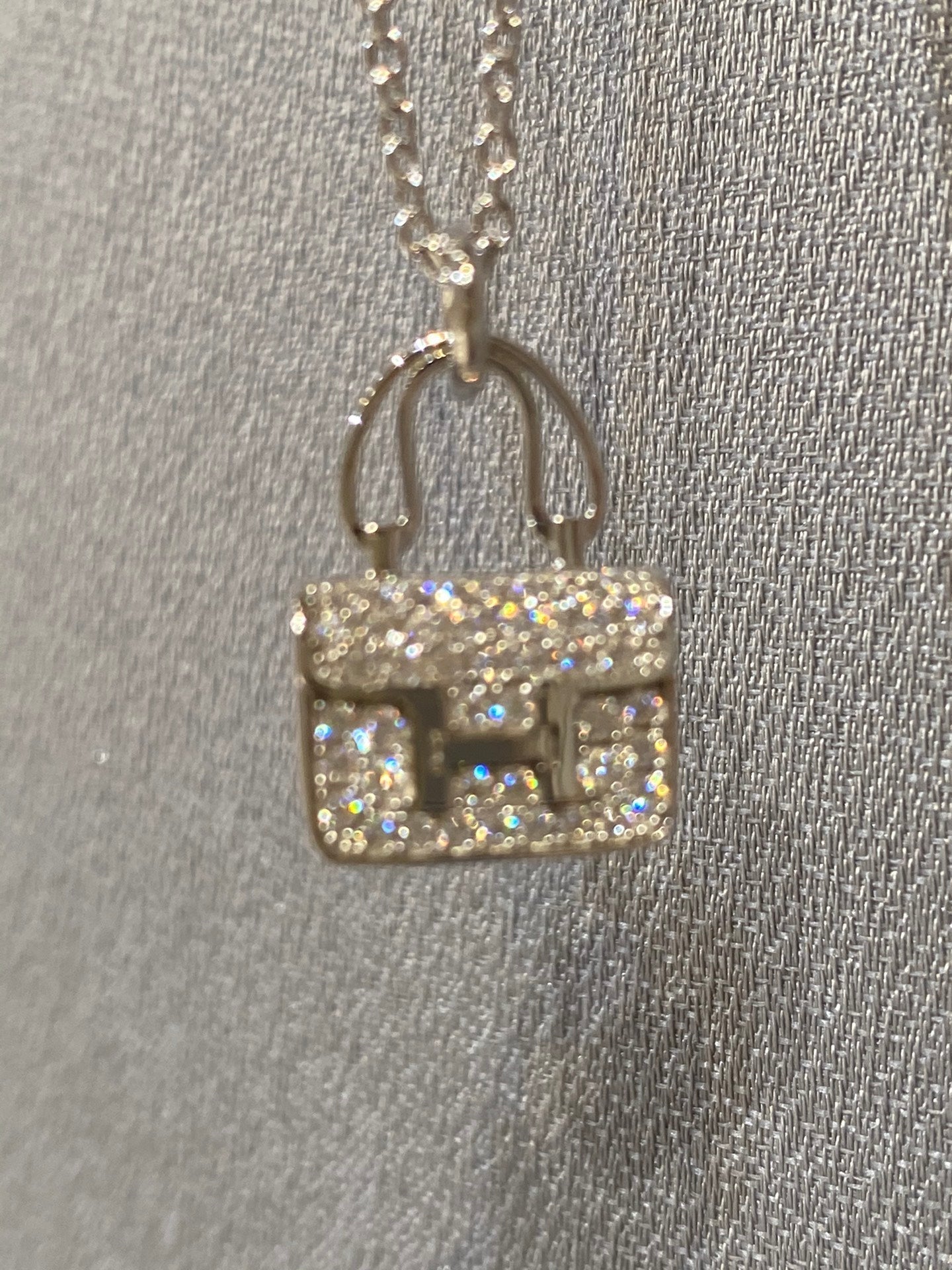 [⭐JeweliWhal]COLLIER CONSTANCE PENDENTIF DIAMANT