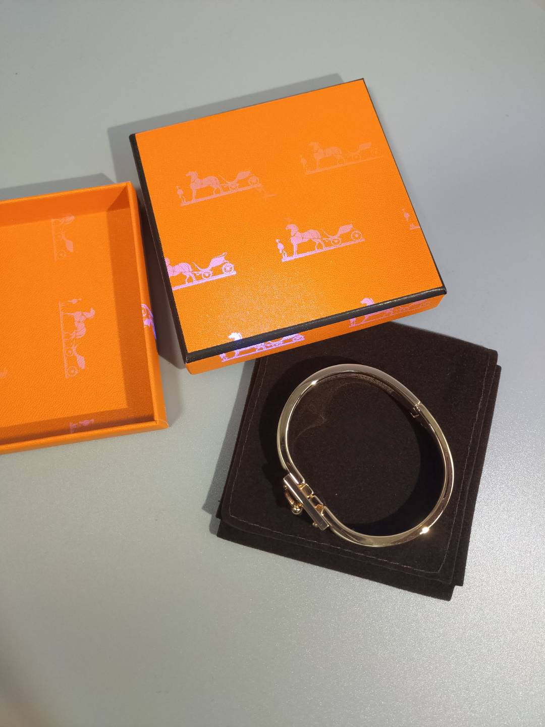 [⭐JeweliWhal]H BRACELET BLEU ROMANTIQUE 12MM