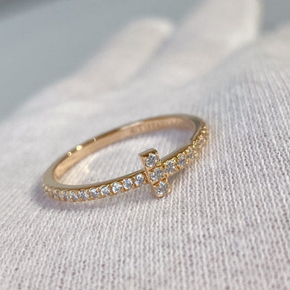 [JeweliWhal]T RING DIAMOND PINK GOLD