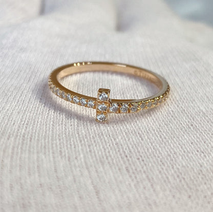 [JeweliWhal]T RING DIAMOND PINK GOLD