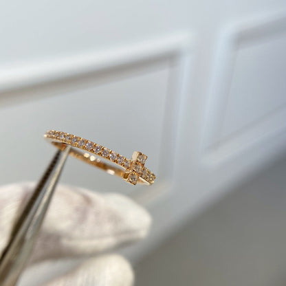[JeweliWhal]T RING DIAMOND PINK GOLD