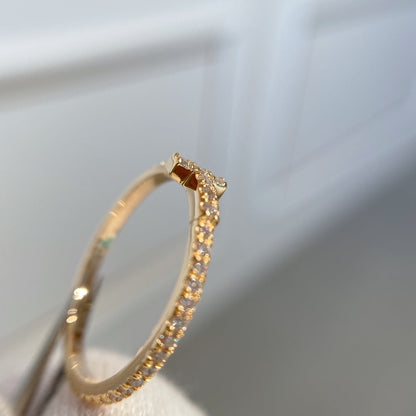 [JeweliWhal]T RING DIAMOND PINK GOLD