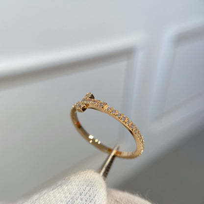 [JeweliWhal]T RING DIAMOND PINK GOLD