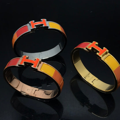 [⭐JeweliWhal]BRACELET H CÉRAMIQUE RAINBOW ORANGE