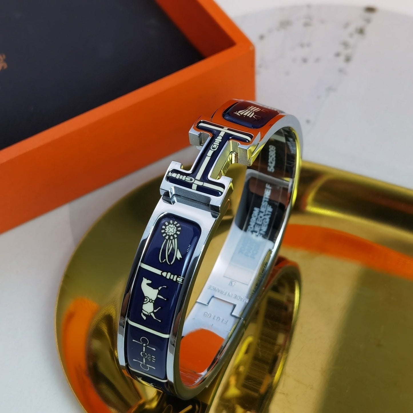 [⭐JeweliWhal]H COUVERTURES BRACELET BLEU FONCÉ