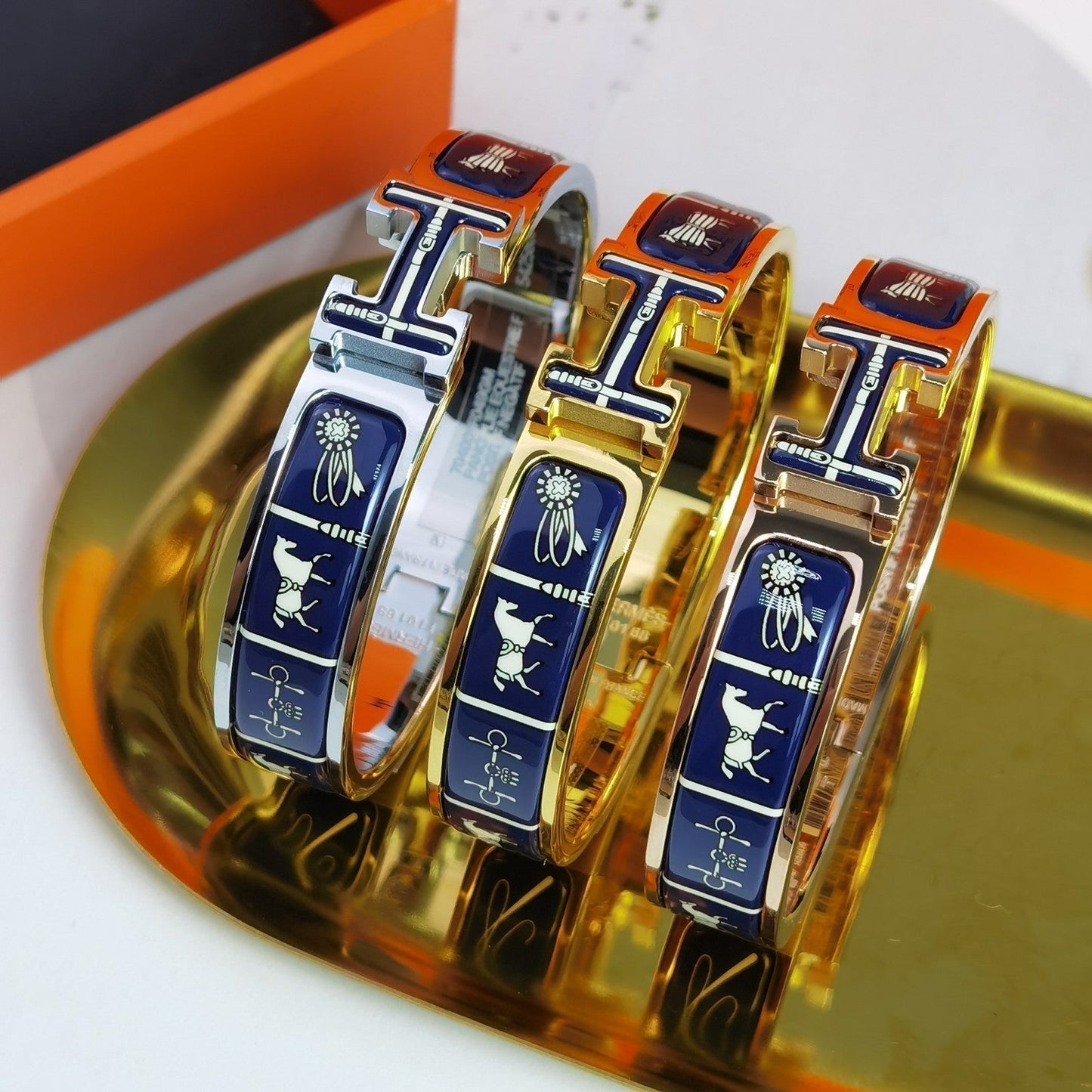 [⭐JeweliWhal]H COUVERTURES BRACELET BLEU FONCÉ