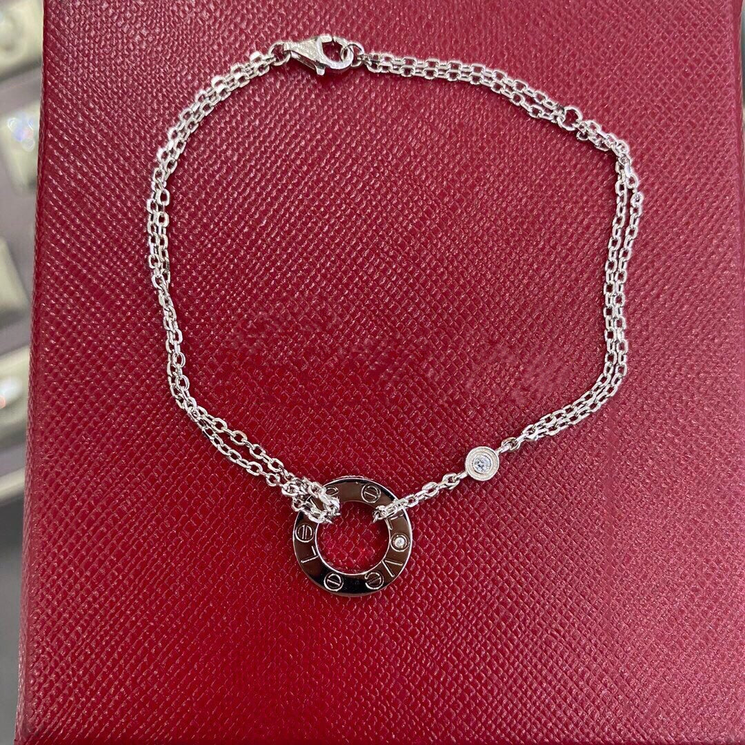 [⭐JeweliWhal]BRACELET LOVE 2 DIAMANTS
