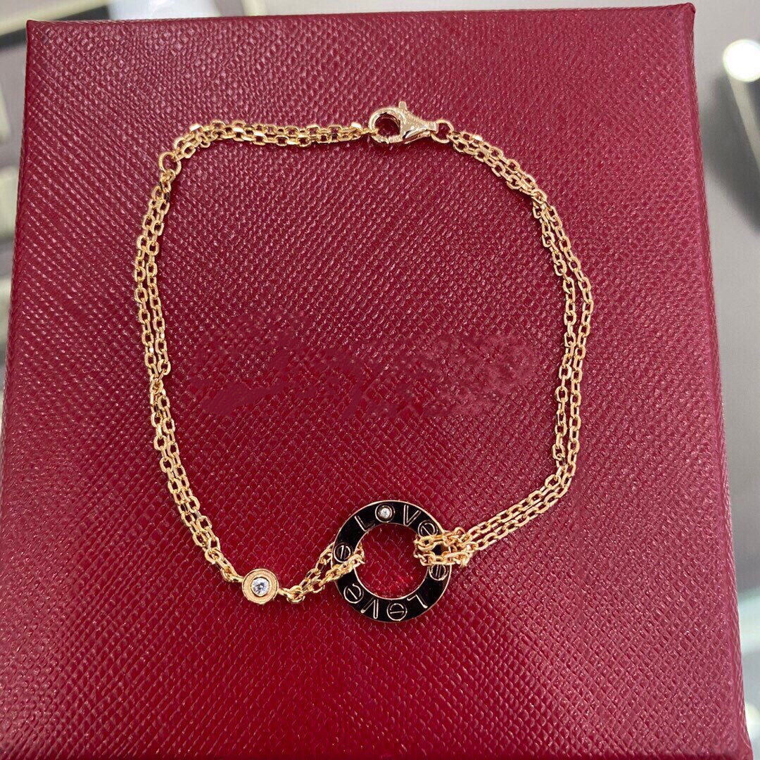 [⭐JeweliWhal]BRACELET LOVE 2 DIAMANTS