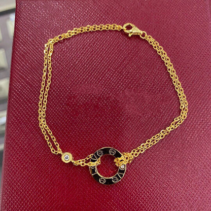 [⭐JeweliWhal]BRACELET LOVE 2 DIAMANTS