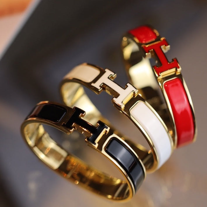 [⭐JeweliWhal]BRACELET H 12MM OR