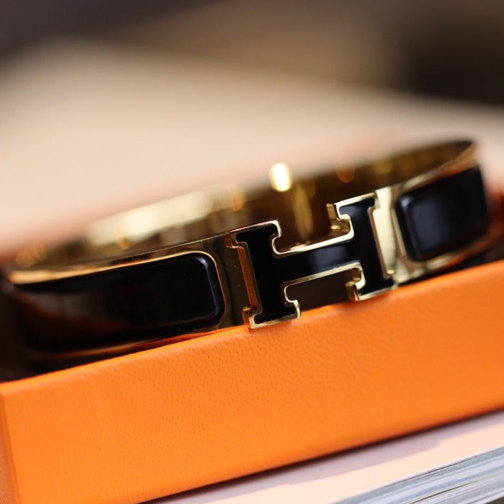 [⭐JeweliWhal]BRACELET H 12MM OR