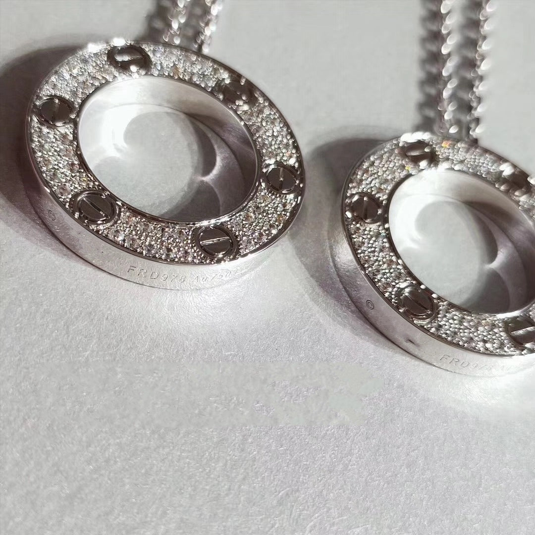 [⭐JeweliWhal]LOVE NECKLACE ADJUSTABLE SILVER