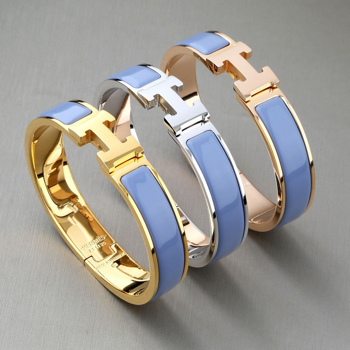 [⭐JeweliWhal]H BRACELET BLEU ROMANTIQUE 12MM