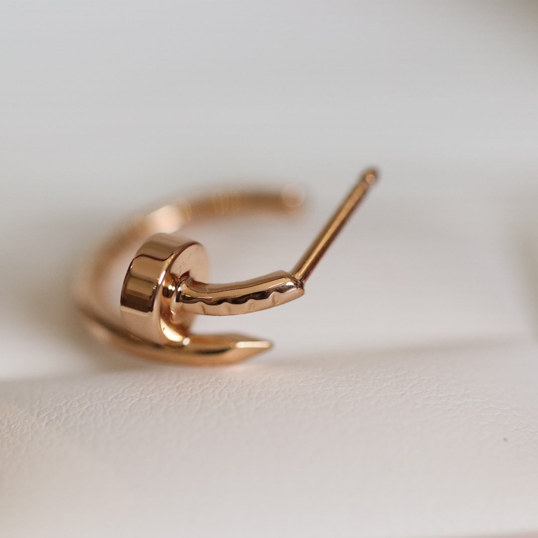 [⭐JeweliWhal]JUSTE BOUCLES D'OREILLES OR ROSE