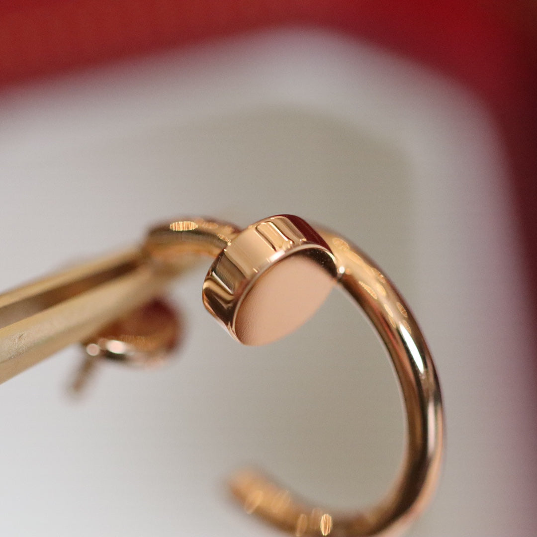 [⭐JeweliWhal]JUSTE BOUCLES D'OREILLES OR ROSE