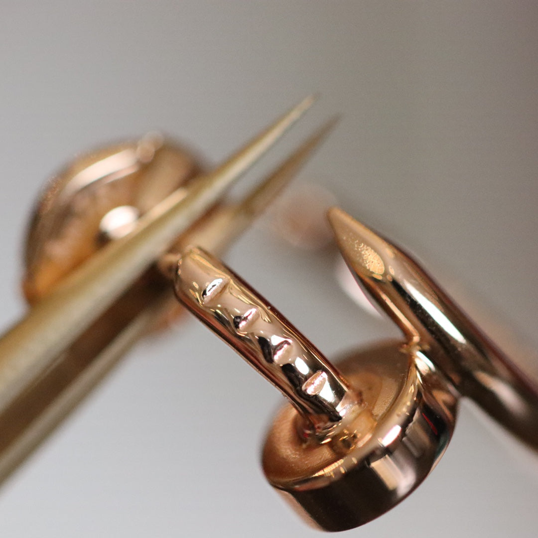 [⭐JeweliWhal]JUSTE BOUCLES D'OREILLES OR ROSE