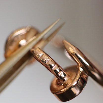 [⭐JeweliWhal]JUSTE BOUCLES D'OREILLES OR ROSE