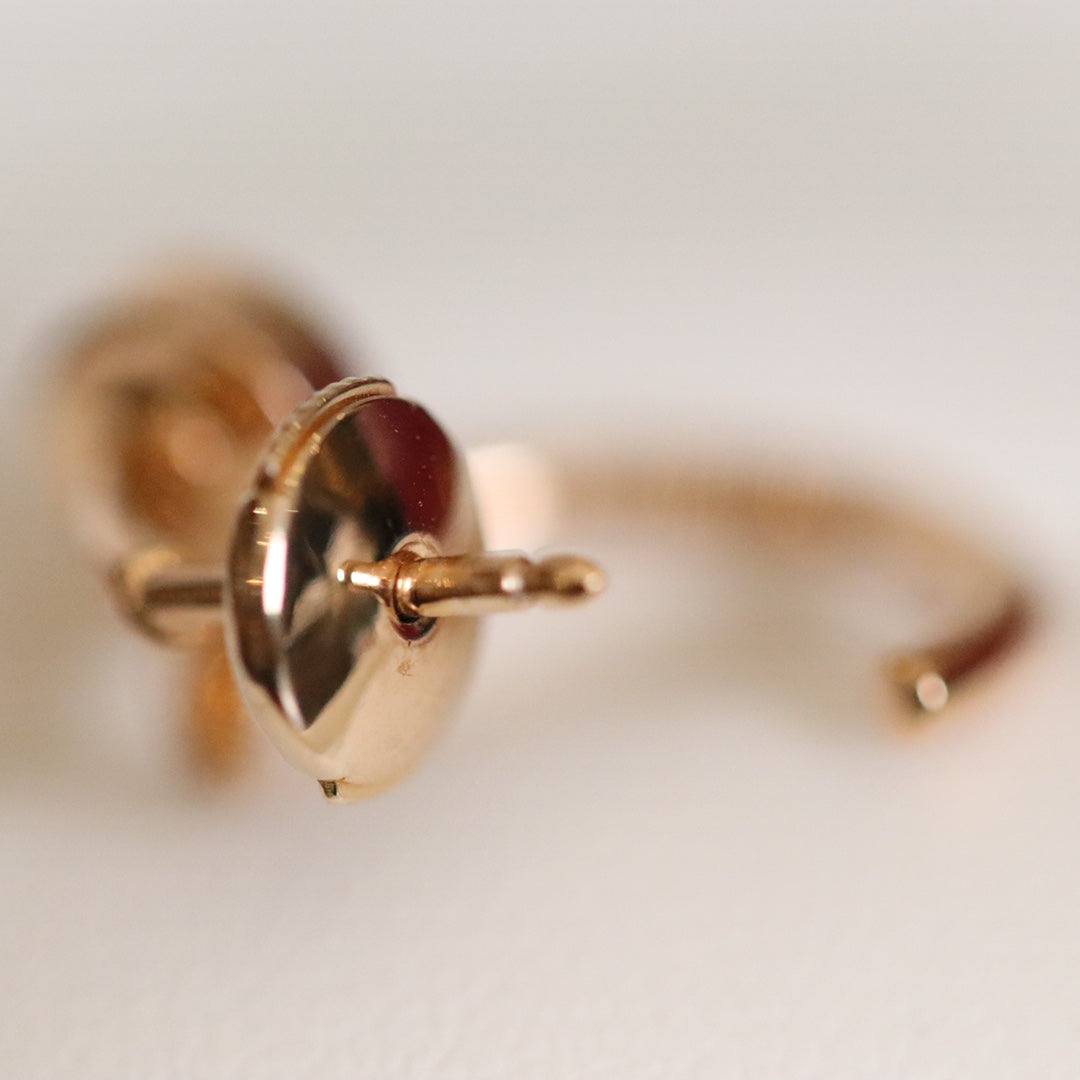[⭐JeweliWhal]JUSTE BOUCLES D'OREILLES OR ROSE