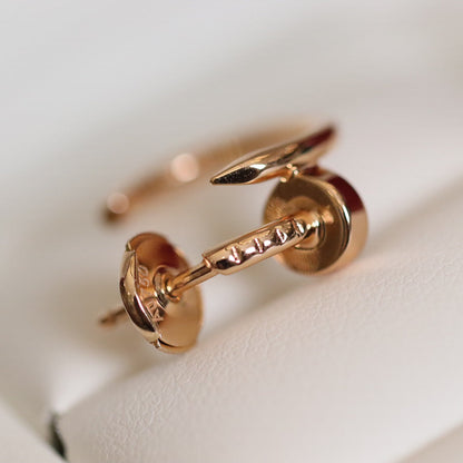 [⭐JeweliWhal]JUSTE BOUCLES D'OREILLES OR ROSE