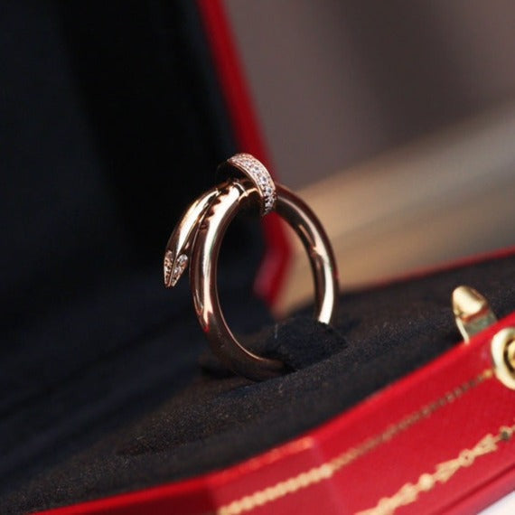 [⭐JeweliWhal]ANNEAU FIN 2,65 MM OR ROSE DIAMANT