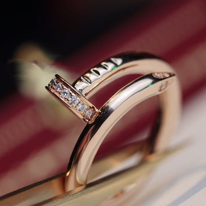 [⭐JeweliWhal]ANNEAU FIN 2,65 MM OR ROSE DIAMANT